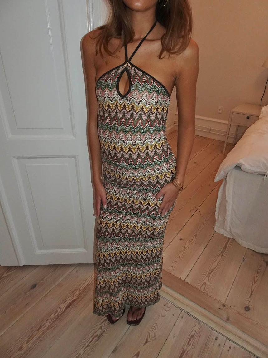 Thea dress with pattern - Multicolored