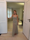 Lilje dress with pattern - Sage green
