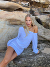 Isola dress with one-shoulder detail - White