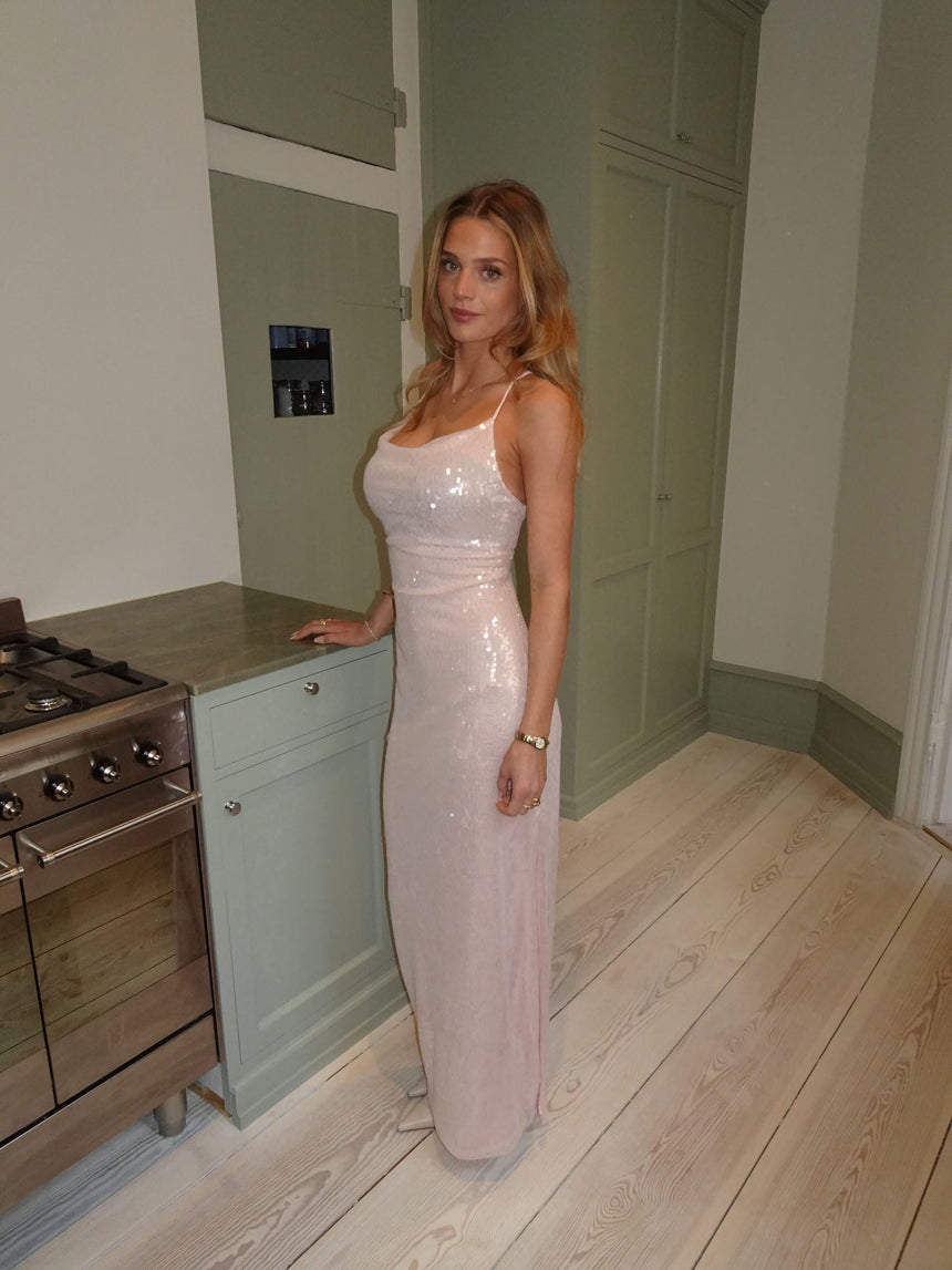 Jullie dress with sequins - Pink