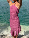 Melisanna dress with polka dots – Magenta/light pink
