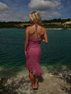 Melisanna dress with polka dots – Magenta/light pink