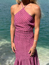 Melisanna dress with polka dots – Magenta/light pink