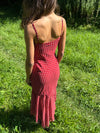 Elora dress with polka dots - Red