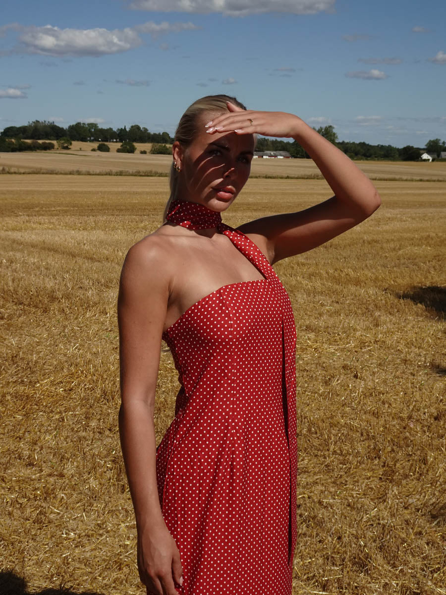 Taia maxi dress - Red