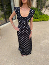Luvana dress with polka dots – Black/white