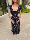 Luvana dress with polka dots – Black/white