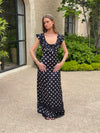 Luvana dress with polka dots – Black/white