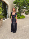 Luvana dress with polka dots – Black/white