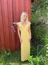 Romilly dress with small dots – Yellow/Black