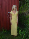 Romilly dress with small dots – Yellow/Black