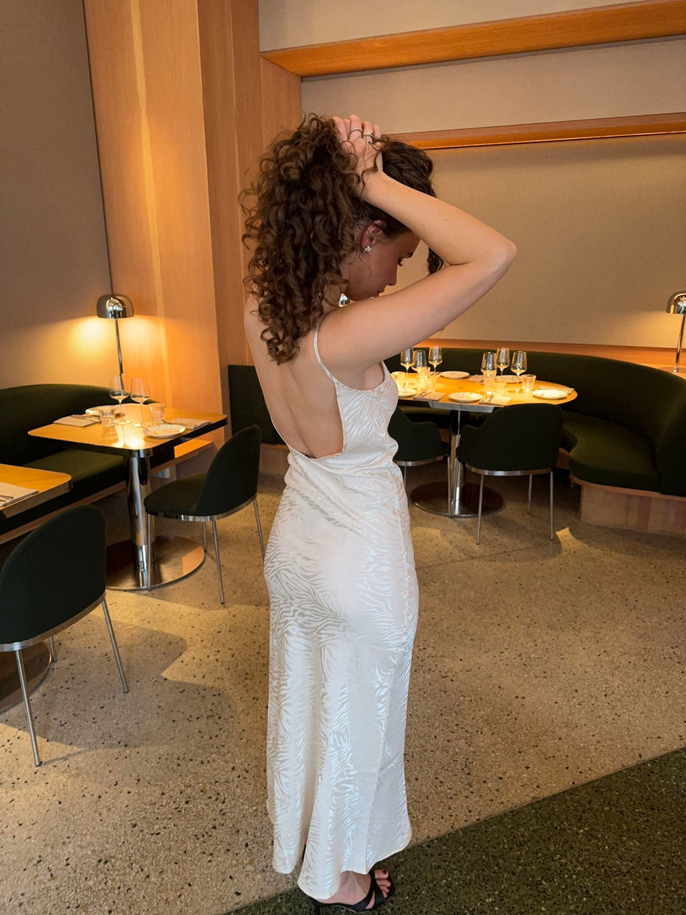 Donnia silk maxi dress - Off white