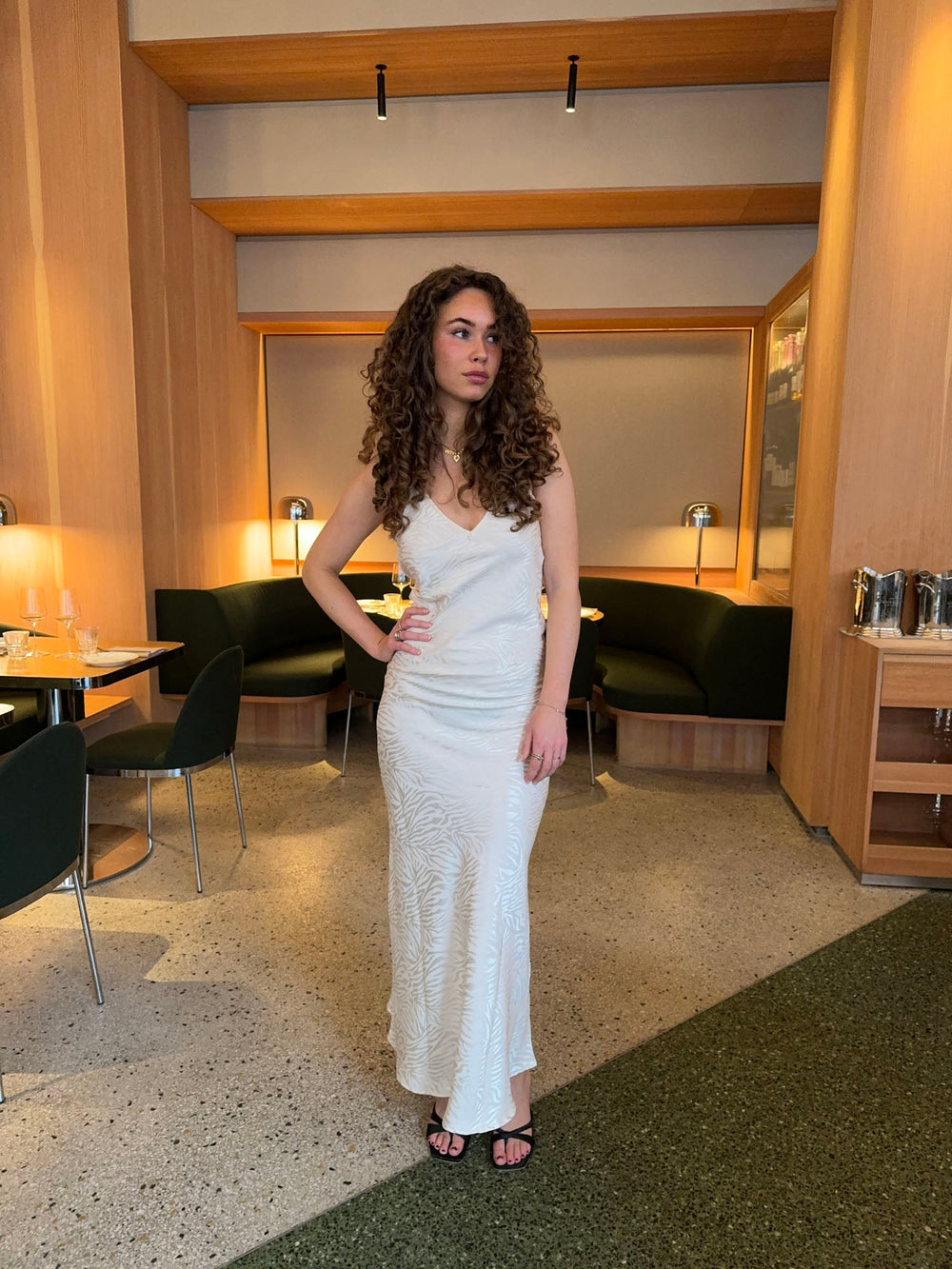 Donnia silk maxi dress - Off white