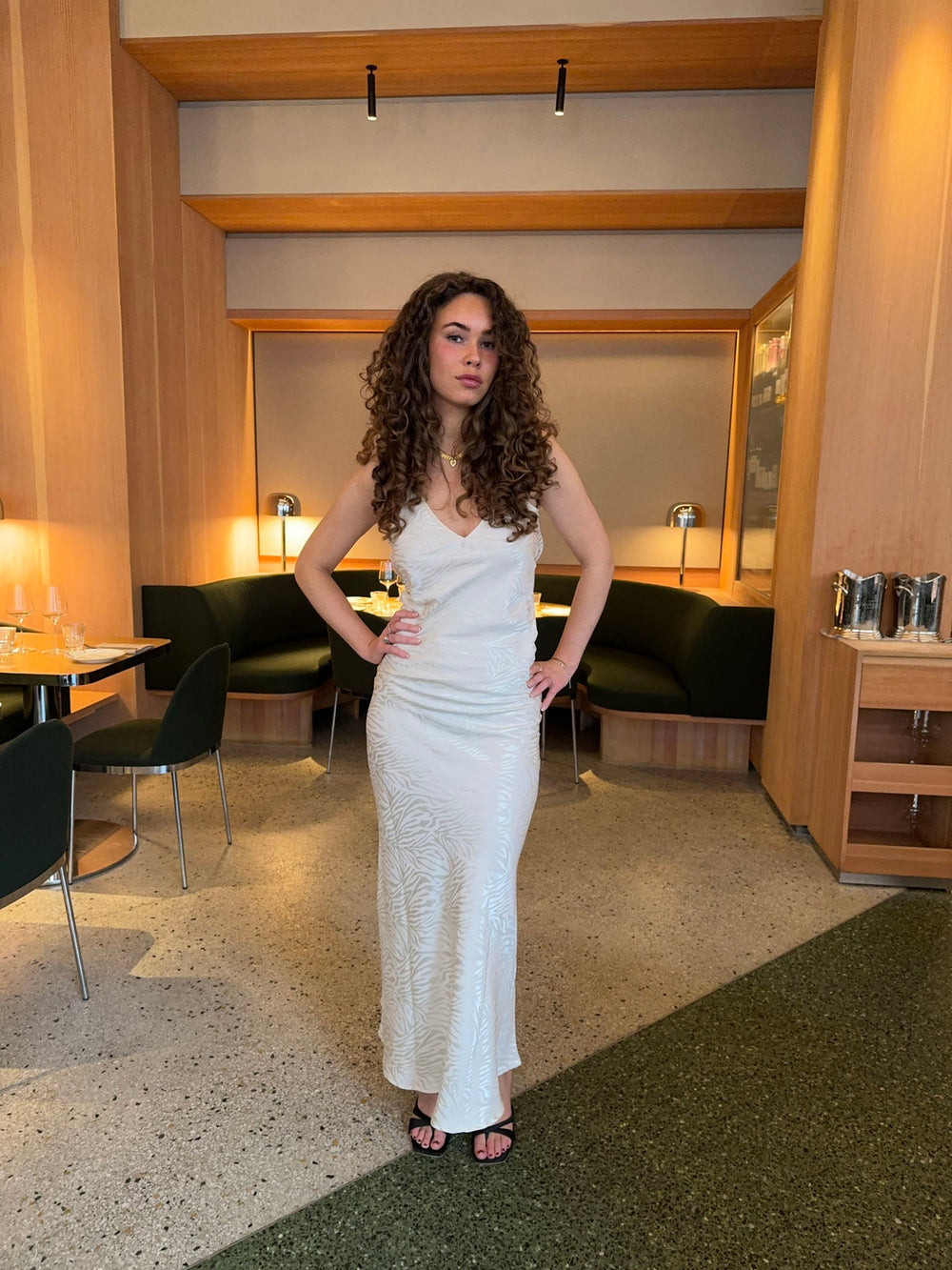 Donnia silk maxi dress - Off white