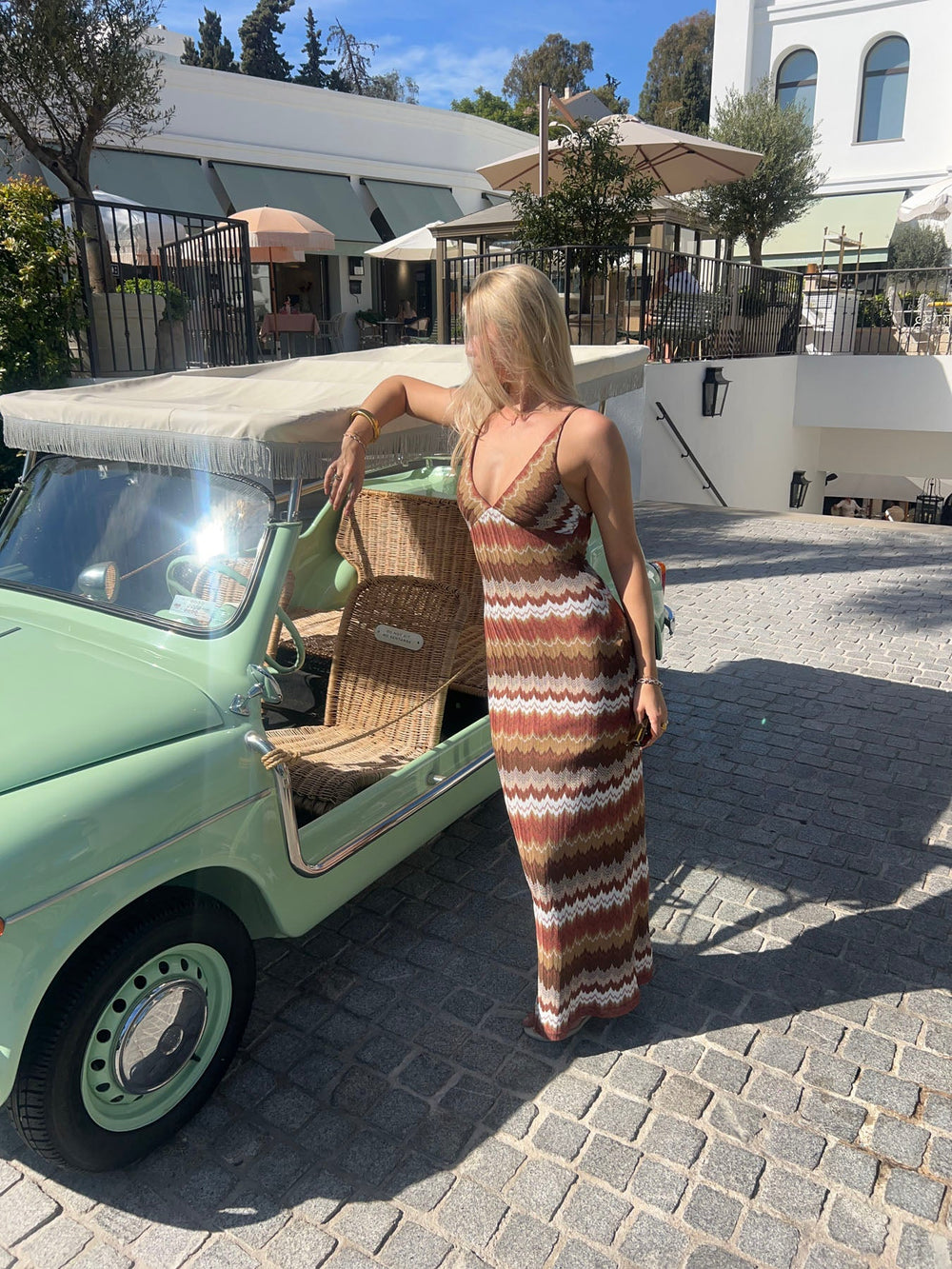 Nora dress with pattern - Multicolored