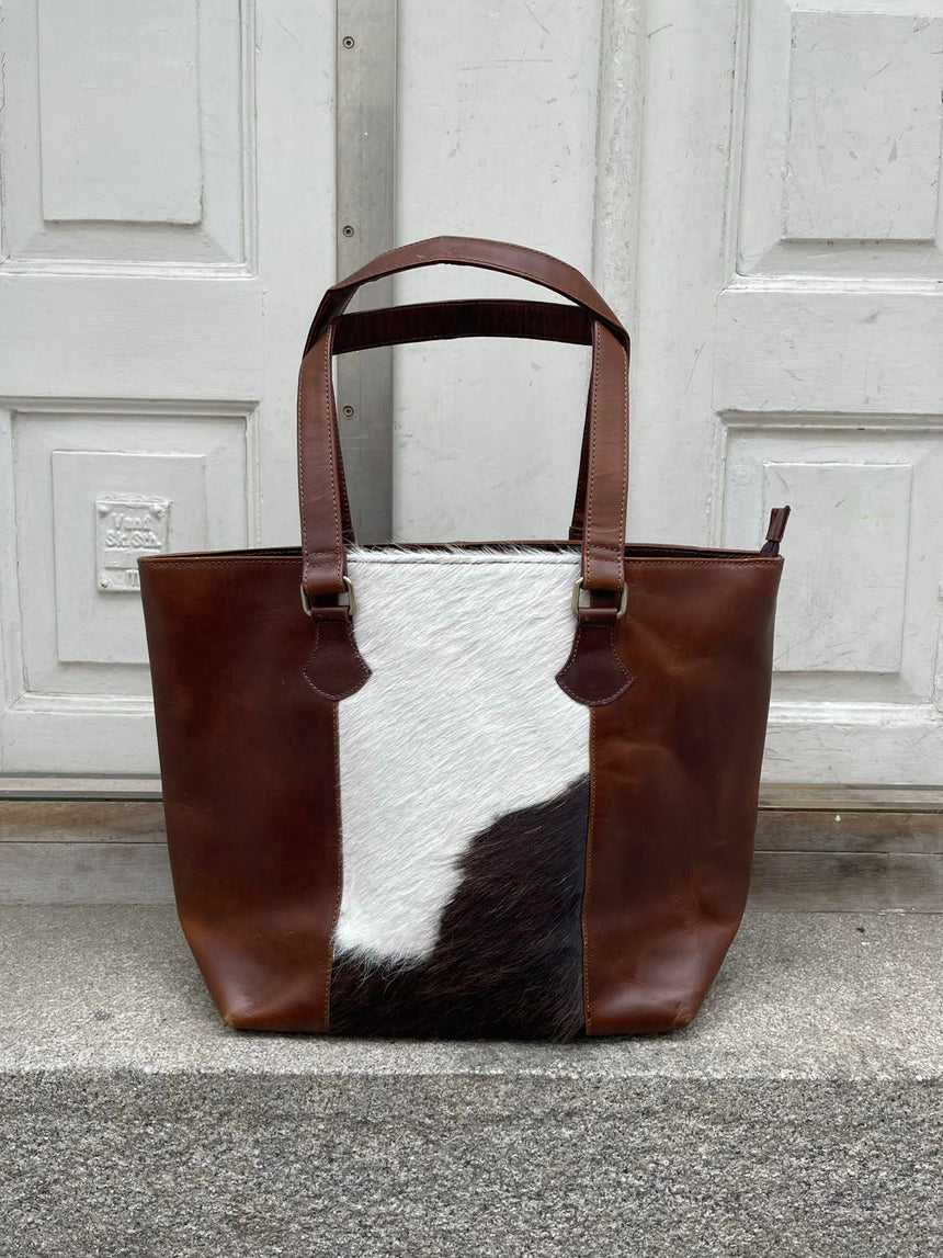 Aurum bag in cowhide - Brown