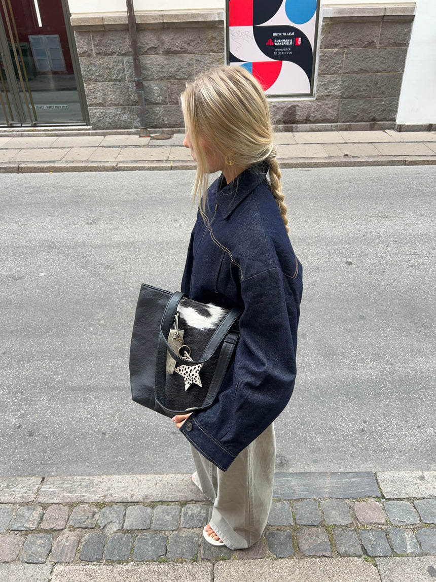 Aurum bag in cowhide - Black