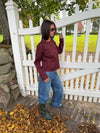 Faye short trenchcoat - Bordeaux