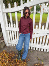 Faye short trenchcoat - Bordeaux