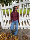 Faye short trenchcoat - Bordeaux