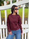 Faye short trenchcoat - Bordeaux