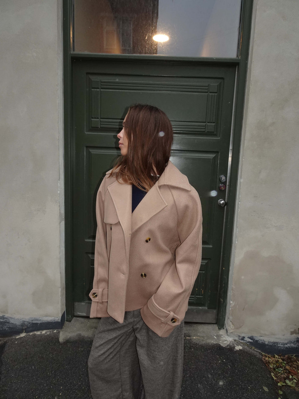 Partricia short trenchcoat - Beige