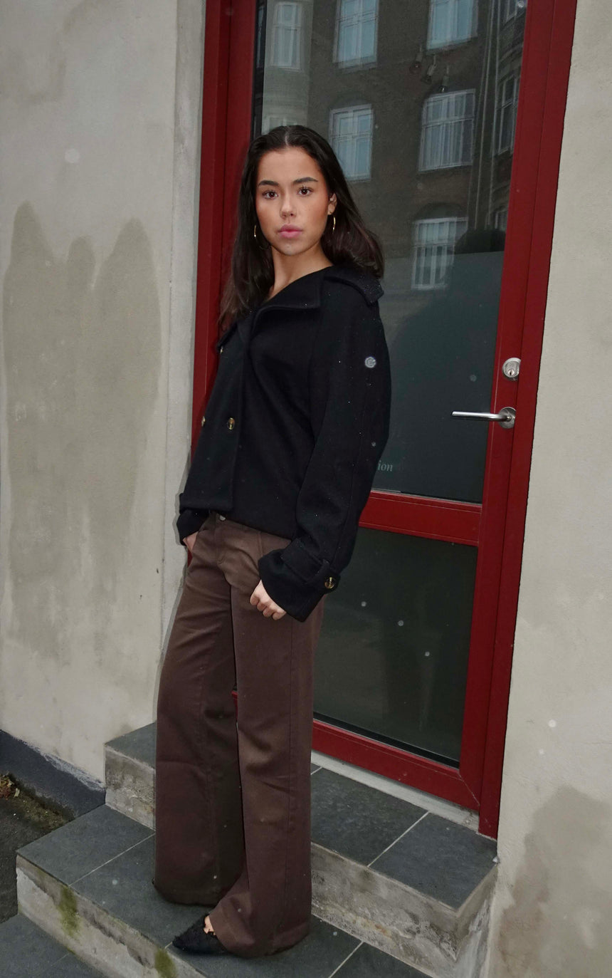 Partricia short trenchcoat - Black