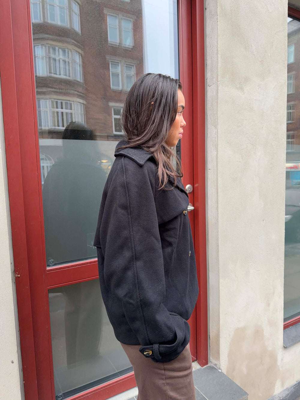 Partricia short trenchcoat - Black