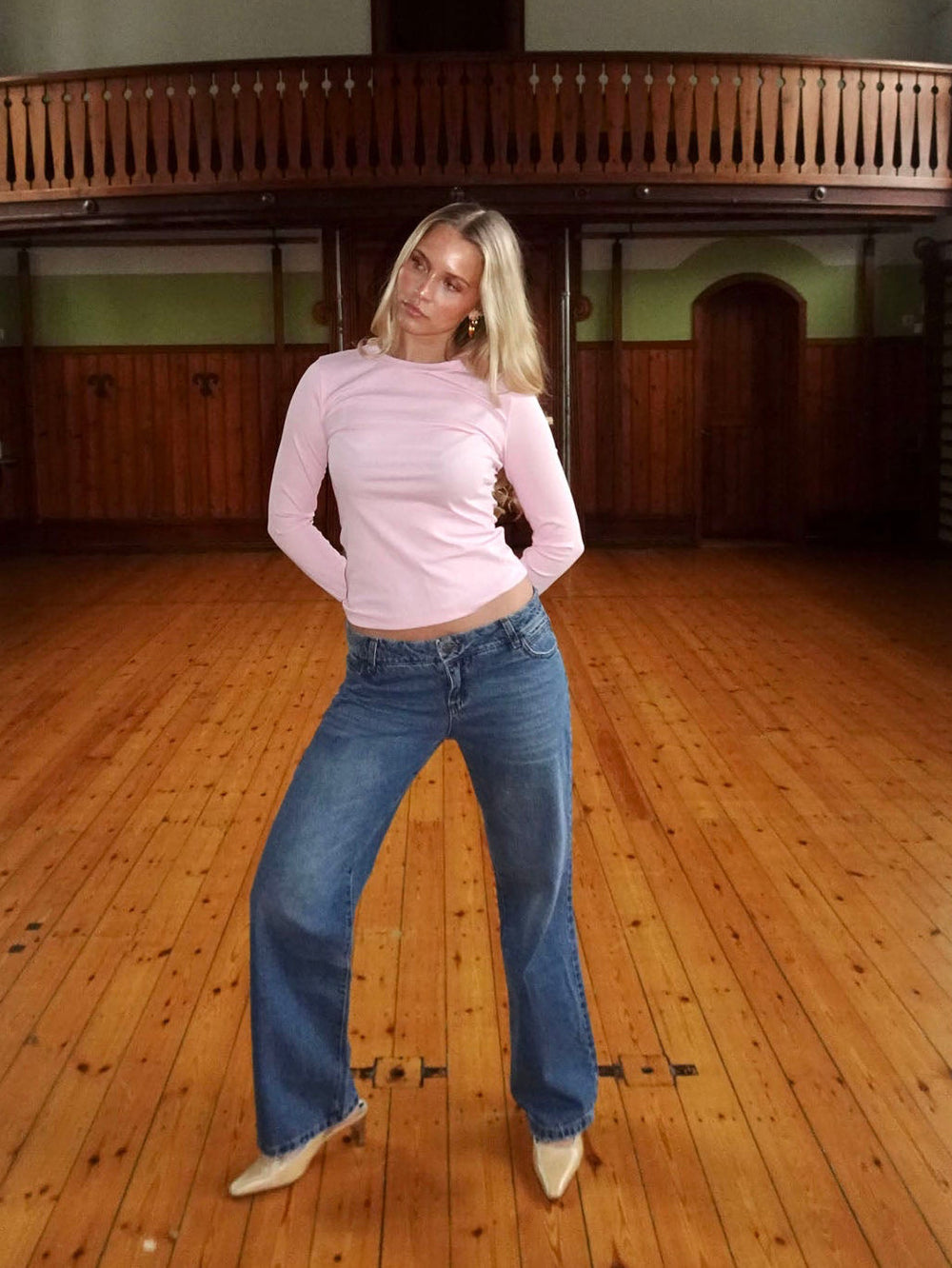 Carli longsleeve blouse - Light pink