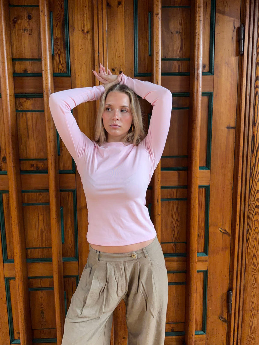 Carli longsleeve blouse - Light pink