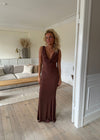 Flora maxi dress - Brown