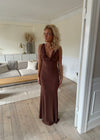 Flora maxi dress - Brown