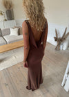 Flora maxi dress - Brown