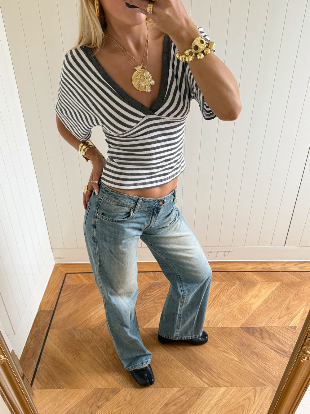 Scandivv low waisted jeans - Light denim