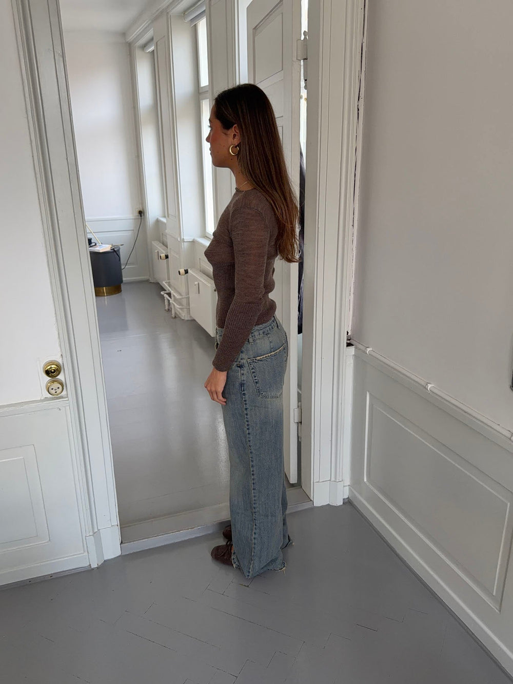 Tuva low waisted jeans - Light blue