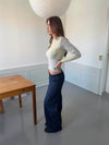 Dina low waisted jeans - Dark blue
