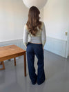 Dina low waisted jeans - Dark blue