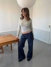 Dina low waisted jeans - Dark blue