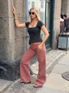 Audrena low waisted jeans - Orange