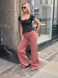 Audrena low waisted jeans - Orange