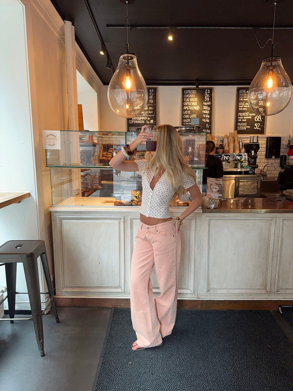 Emmaline low waisted jeans - Orange