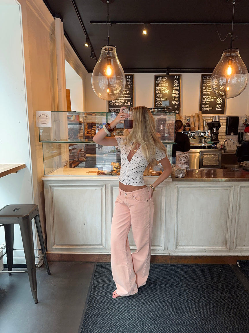 Emmaline low waisted jeans - Orange