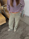 Tuva low waisted jeans - Khaki