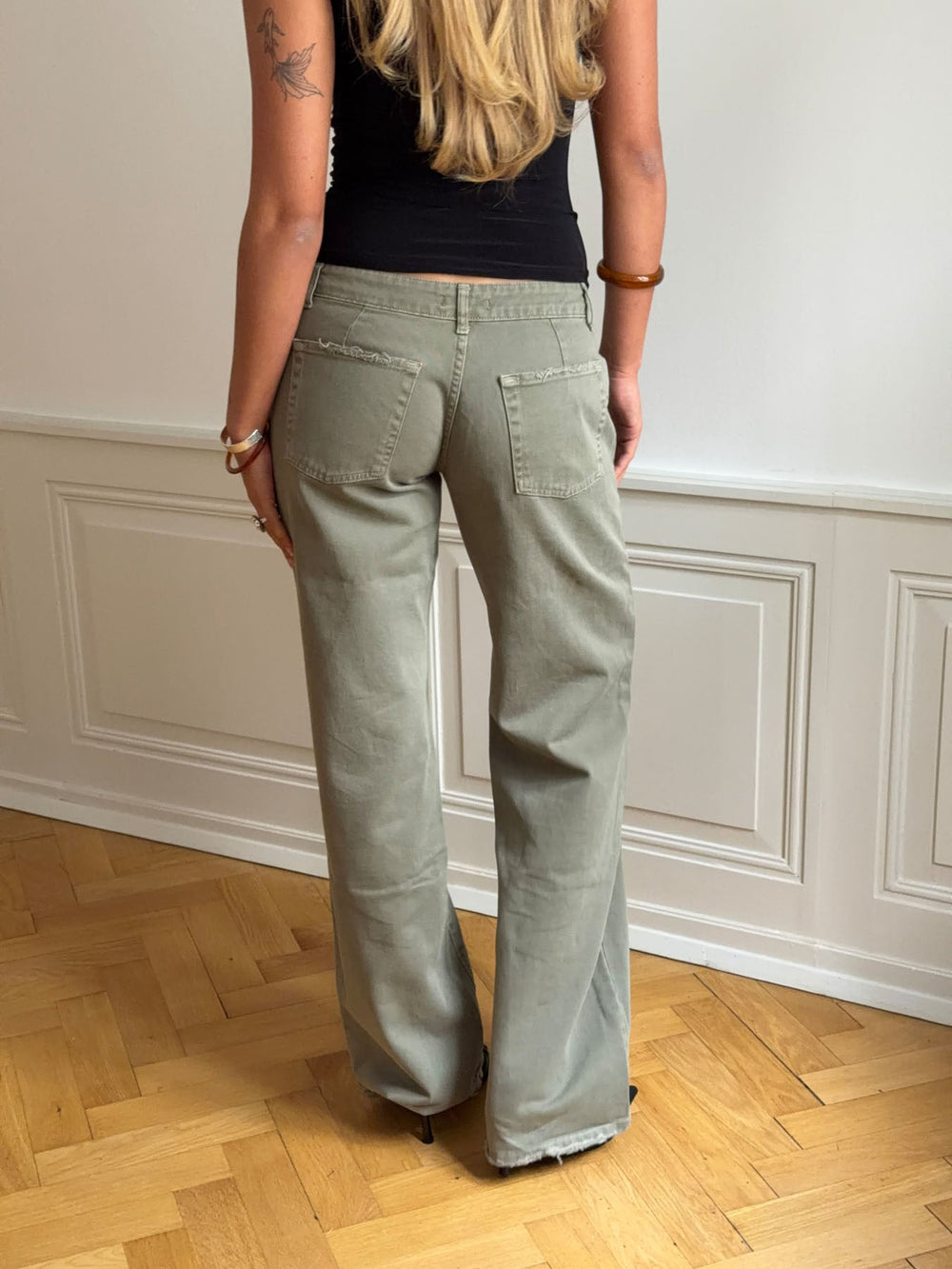 Tuva low waisted jeans - Khaki