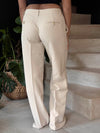 Britney low waisted suit pants - Beige