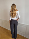 Kienna low-waisted suit pants - Grey