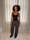 Kienna low-waisted suit pants - Grey
