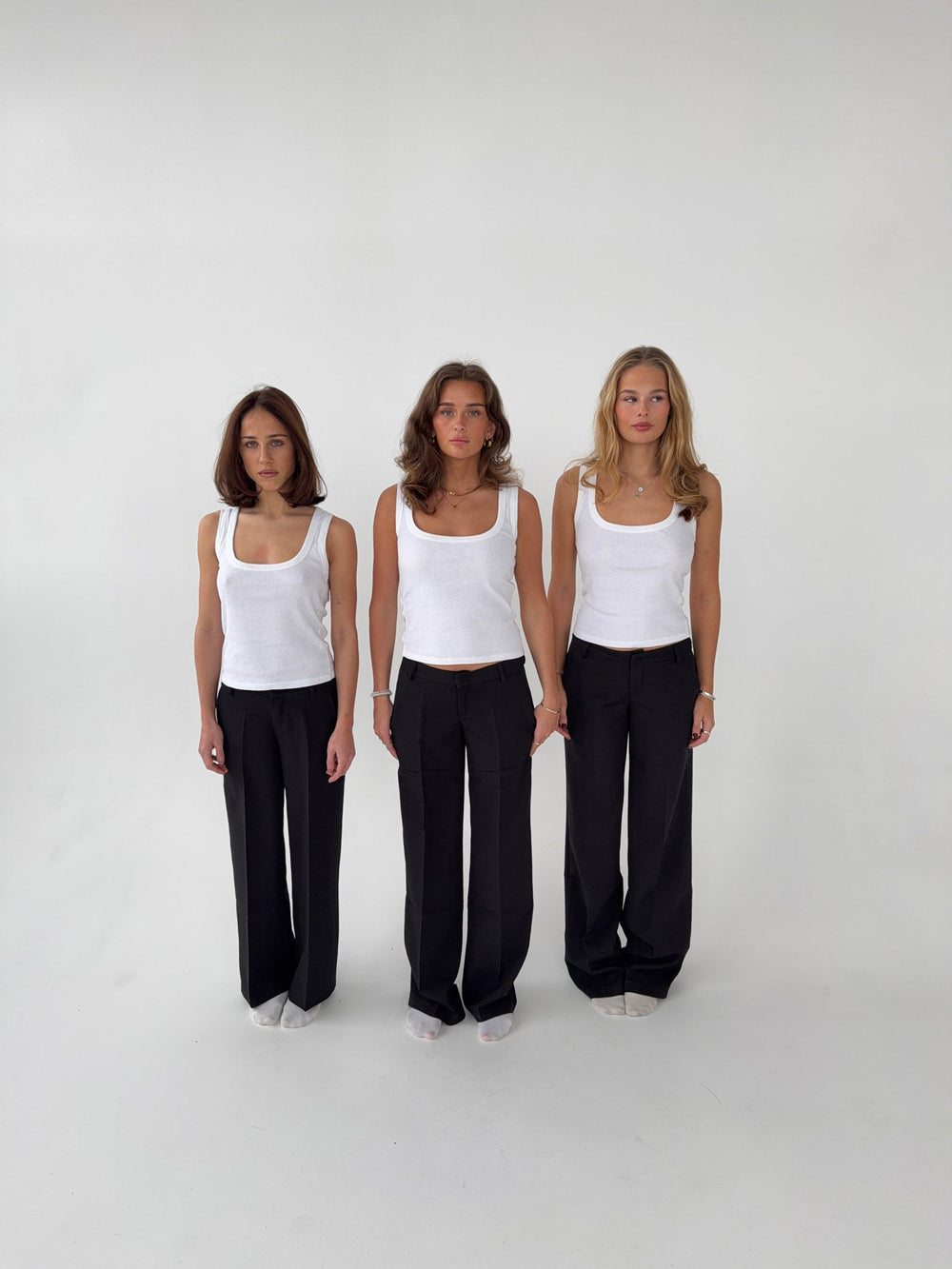 Britney low waisted suit pants - Black