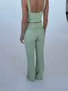 Essential flared pants - Matcha