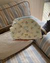 Honey small toiletry bag – White with light blue flower